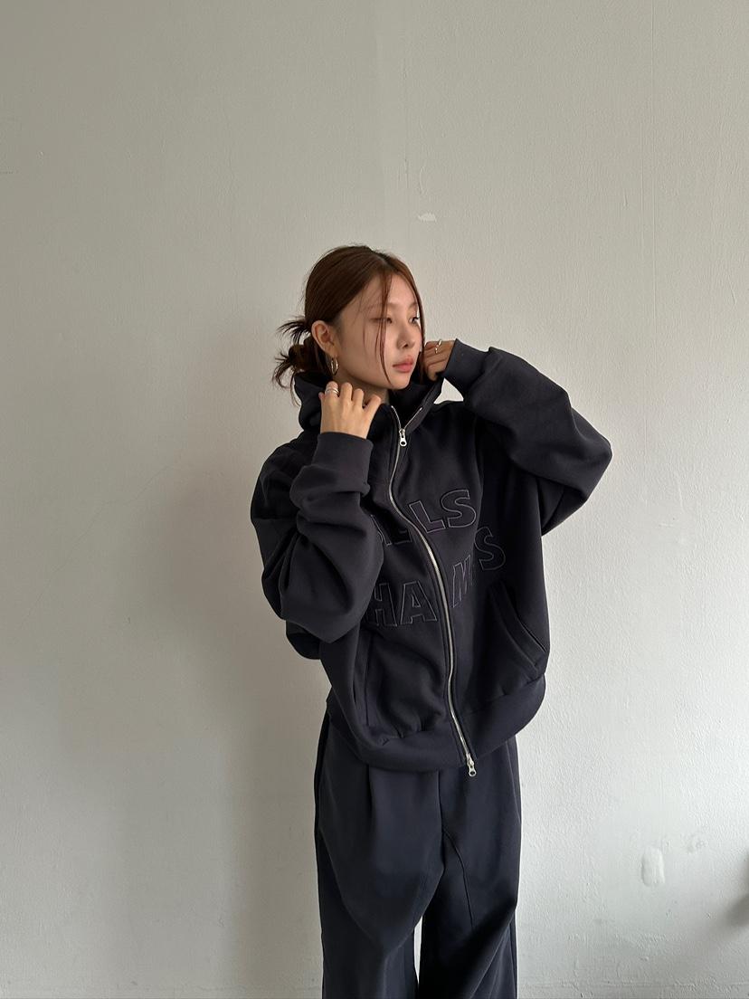 UNBOUND韓國代購㊣女裝新品推薦25秋冬職業人氣時尚衛衣拉鏈UNBOUND衛衣