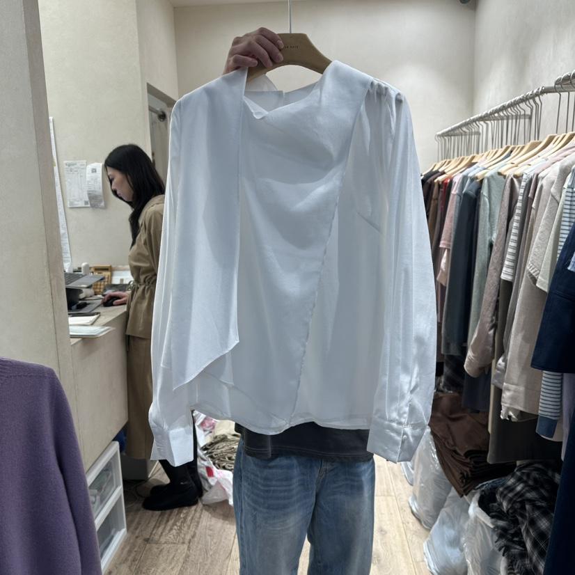 2ND GATE韓國代購㊣女裝新款時尚25秋冬熱賣職業襯衫蕾絲衫2ND GATE襯衫/蕾絲衫