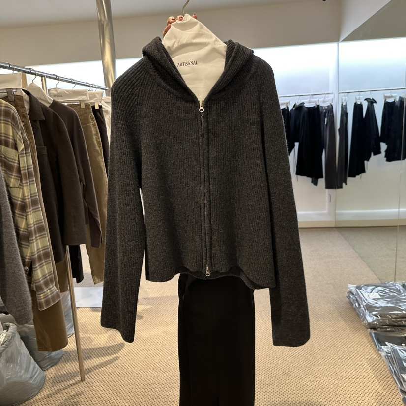 ARTISANAL東大門㊣直郵女士新品時尚休閑推薦衛衣羊毛拉鏈連帽ARTISANAL衛衣