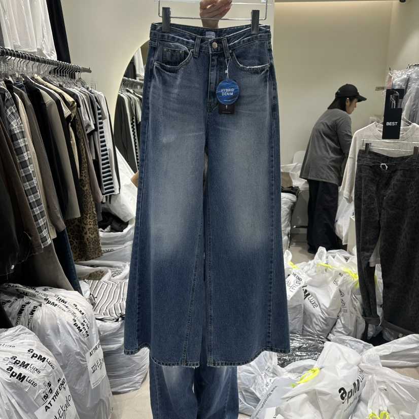 AT THE END東大門㊣直郵女裝新品職業25秋冬休閑熱賣牛仔褲AT THE END牛仔褲