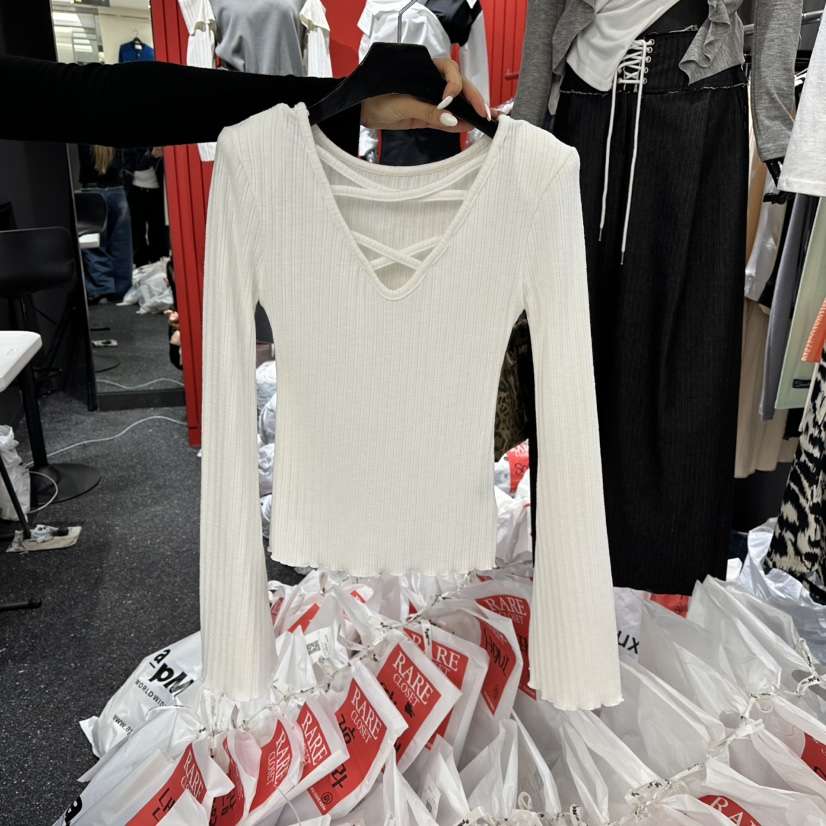 RARE CLOSET東大門㊣實拍女士新品人氣25秋冬推薦針織衫雙面RARE CLOSET針織衫