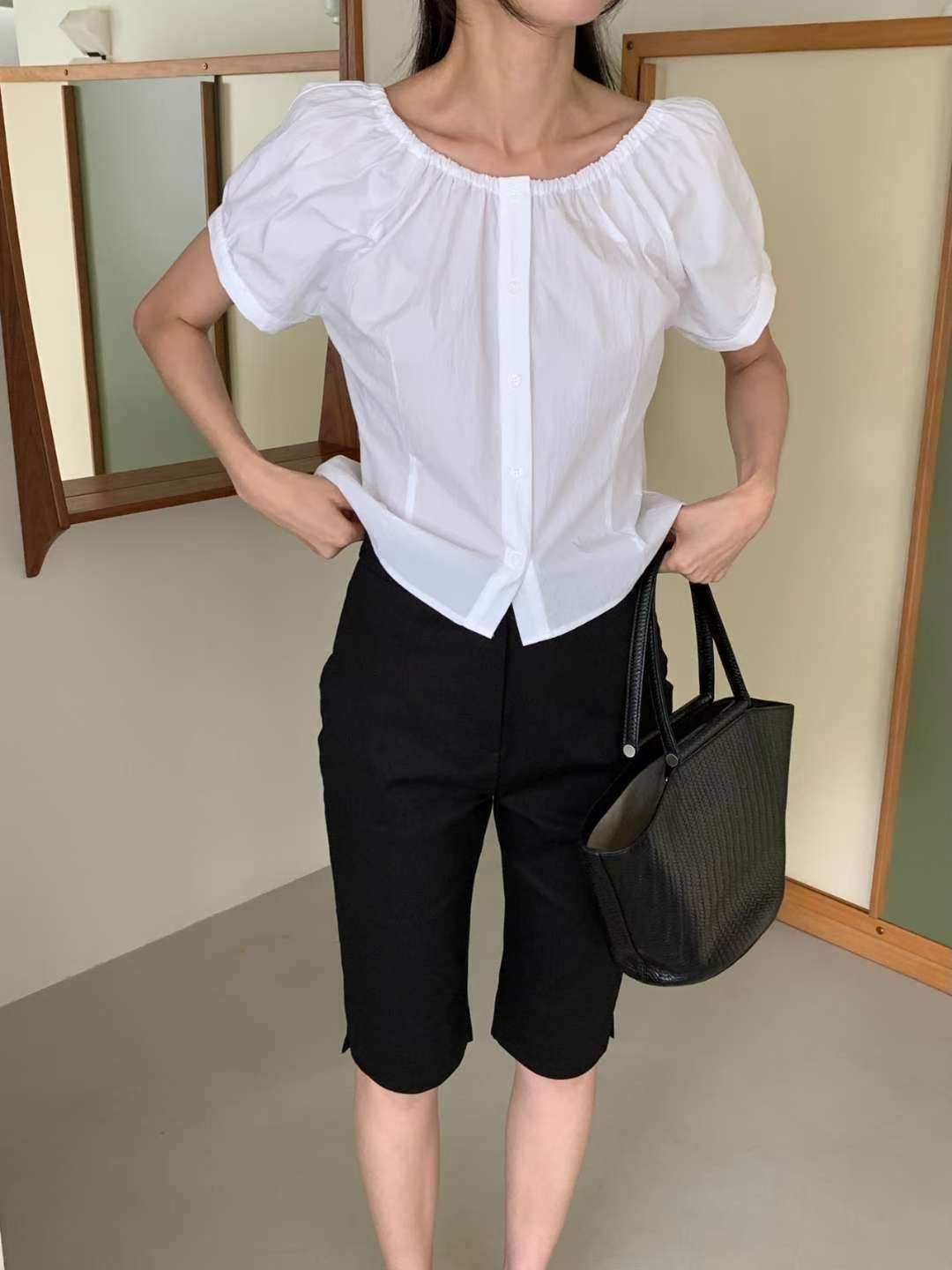 THE LIB東大門㊣直郵女士新款真品時尚熱賣襯衫蕾絲衫兩面穿THE LIB襯衫/蕾絲衫