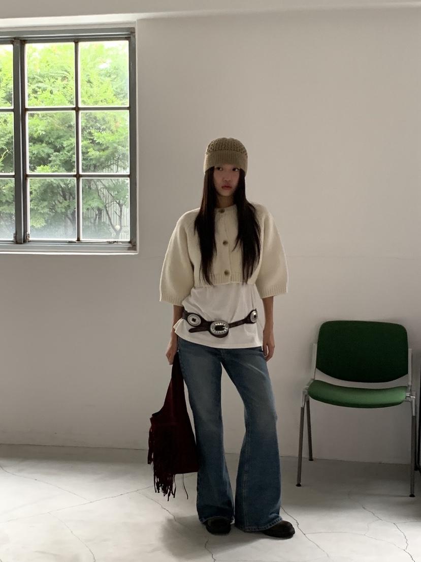 SUNDER MARKET韓國直郵㊣女士新款真品25秋冬人氣針織衫羊毛SUNDER MARKET針織衫