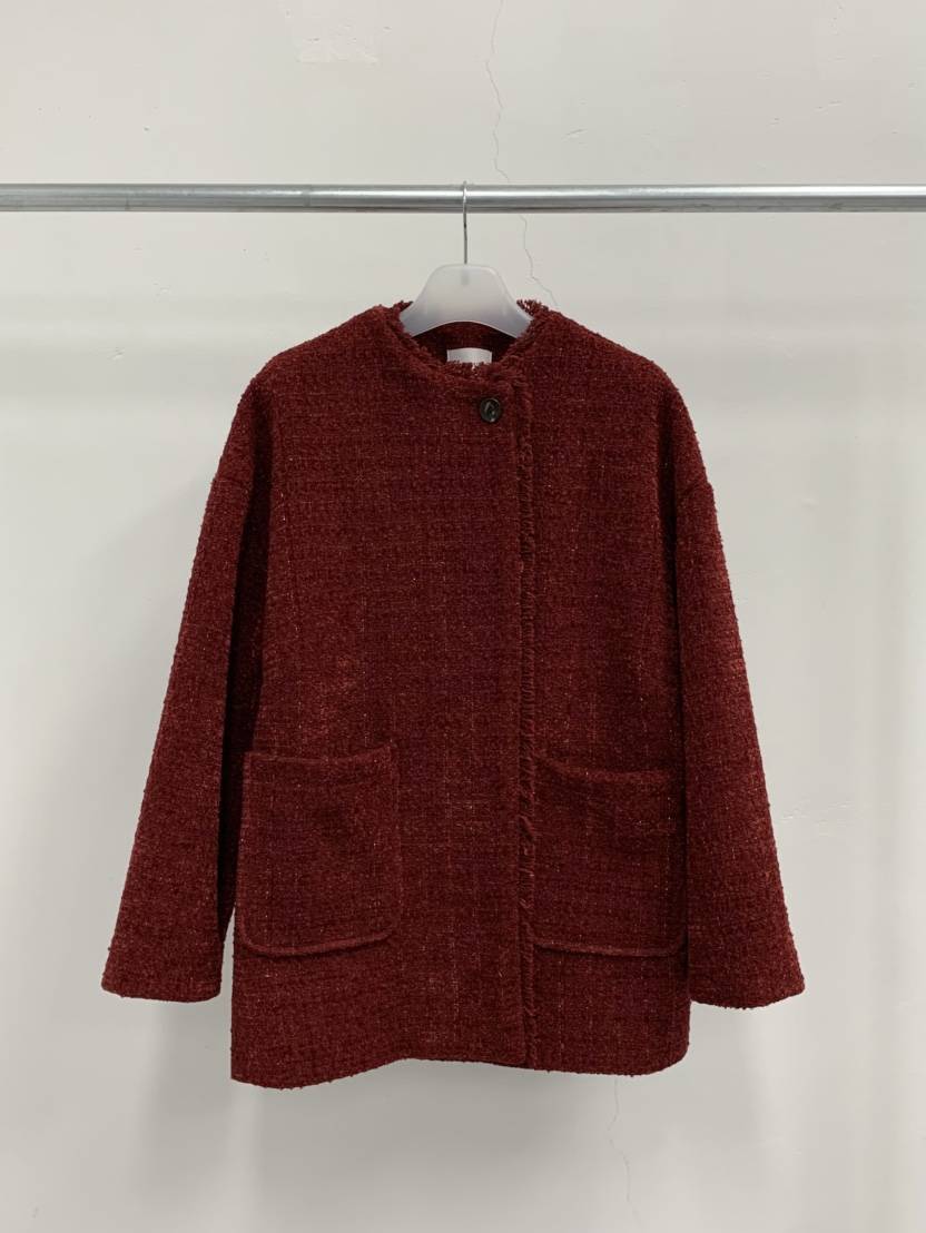 MOSMOS東大門㊣代購女裝新品休閑時尚25秋冬人氣推薦夾克花呢MOSMOS夾克