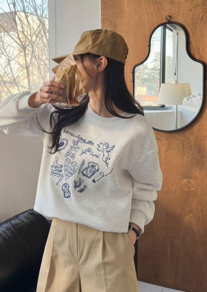 STAY HERE韓國直郵㊣女裝新款推薦休閑真品25秋冬衛衣復古STAY HERE衛衣