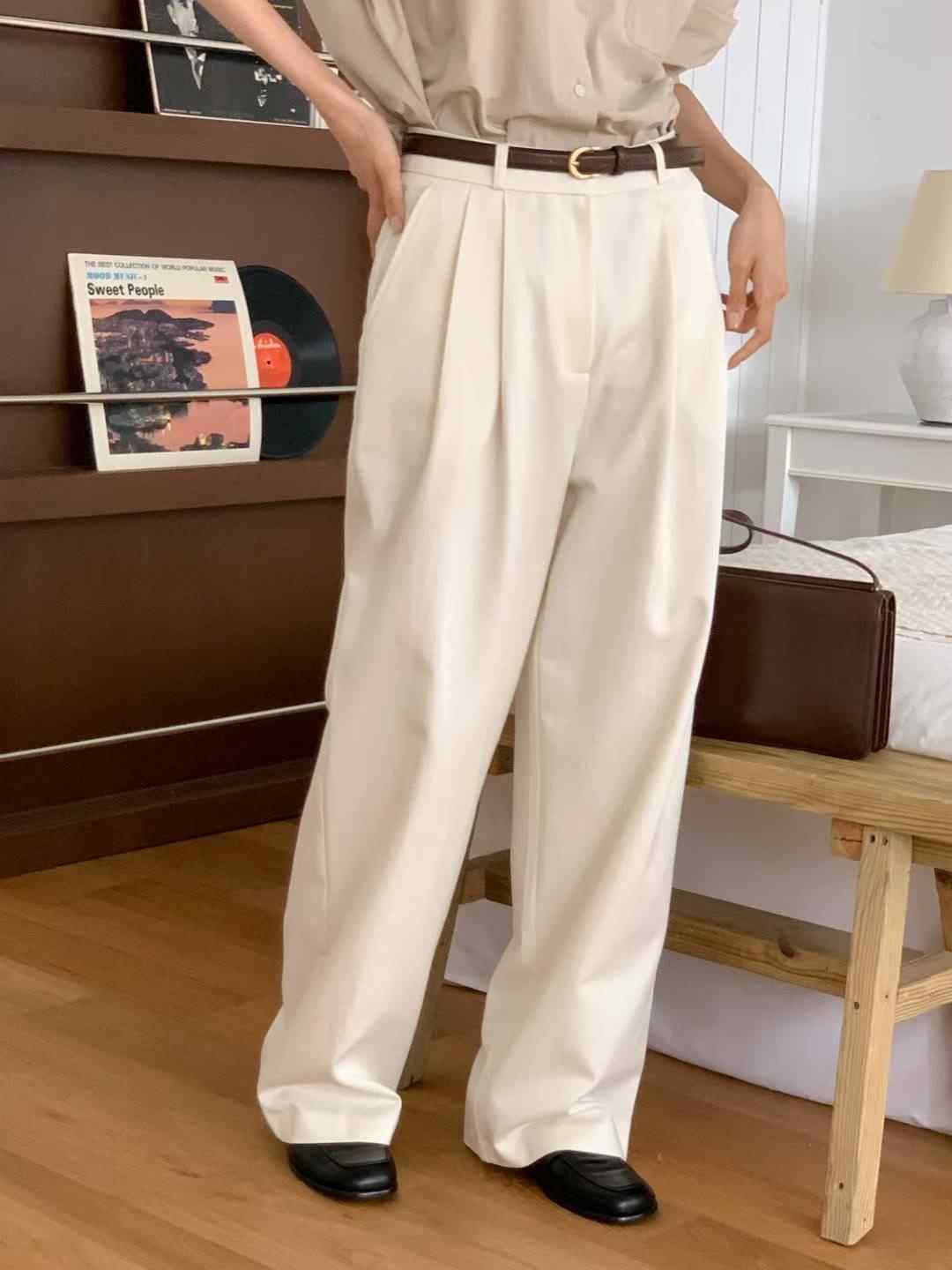 SUNDAY東大門㊣實拍女裝新品人氣推薦時尚職業休閑褲不含腰帶SUNDAY休閑褲