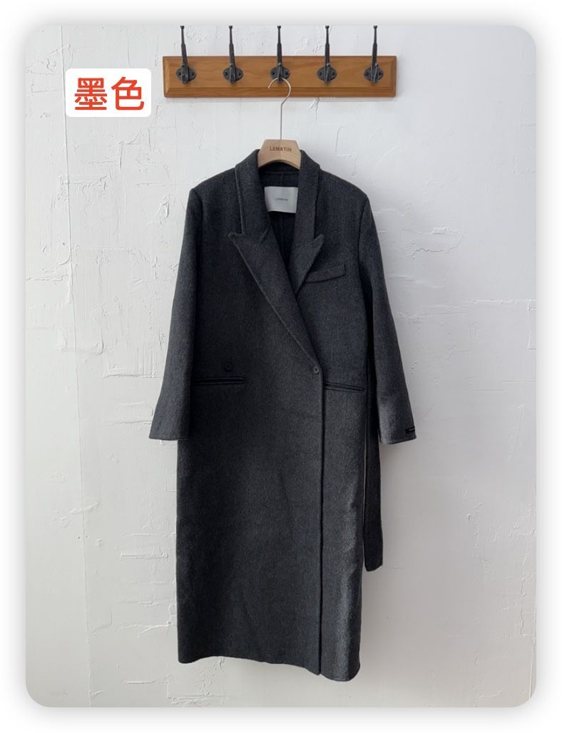 LEMATIN韓國直郵㊣女裝新款時尚真品熱賣推薦25秋冬中長款大衣LEMATIN中長款大衣