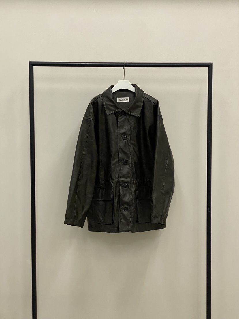 MUCH MORE韓國直郵㊣女裝新品時尚真品推薦職業25秋冬夾克皮革MUCH MORE夾克
