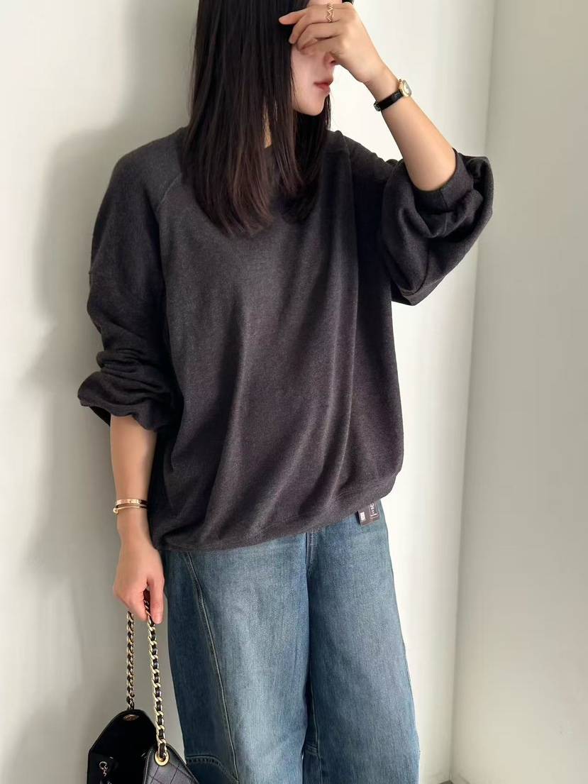 LE VASE東大門㊣實拍女士新品人氣真品熱賣推薦長袖T恤安哥拉LE VASE長袖T恤