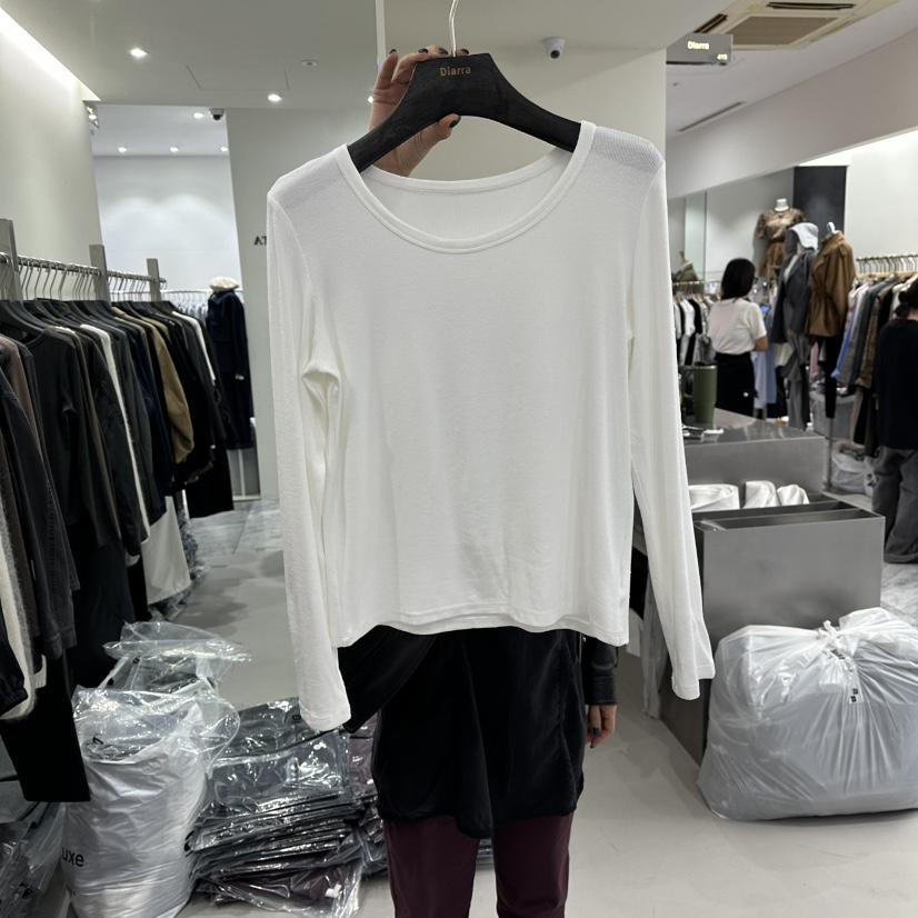 DIARRA韓國代購㊣女裝新品熱賣25秋冬時尚人氣推薦職業長袖T恤DIARRA長袖T恤