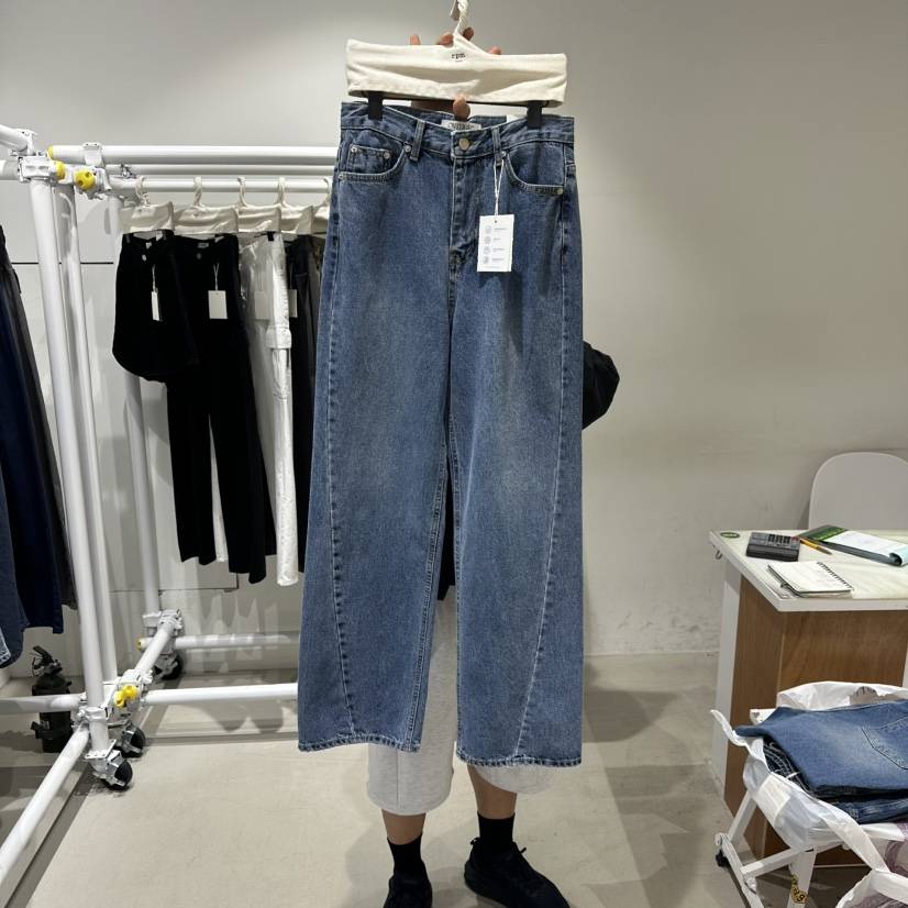 RPM韓國直郵㊣女裝新品真品推薦熱賣25秋冬人氣休閑時尚牛仔褲RPM牛仔褲