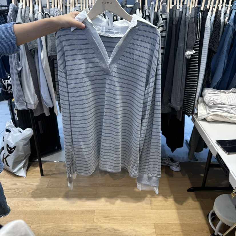 TARA東大門㊣實拍女士新品真品推薦人氣休閑職業時尚長袖T恤TARA長袖T恤