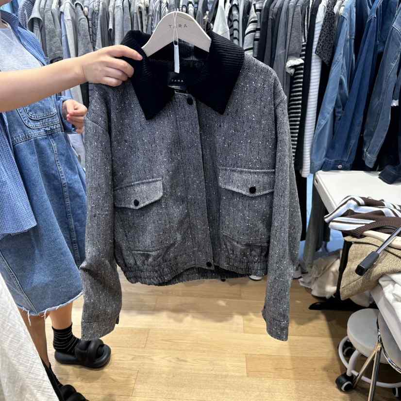 TARA韓國代購㊣女士新品25秋冬推薦休閑時尚人氣真品夾克復古TARA夾克