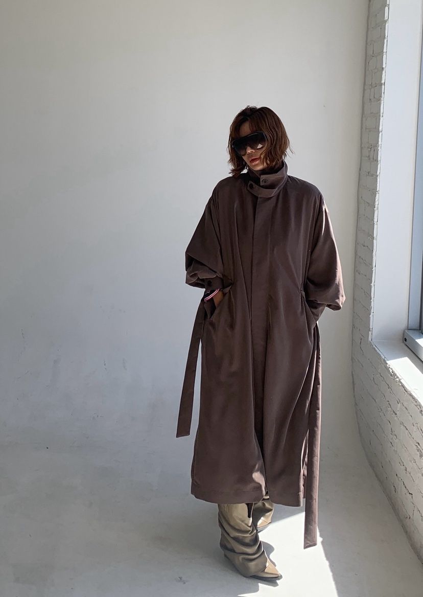 PARIS MATCH韓國直郵㊣女裝新品25秋冬真品推薦休閑長款風衣PARIS MATCH長款風衣