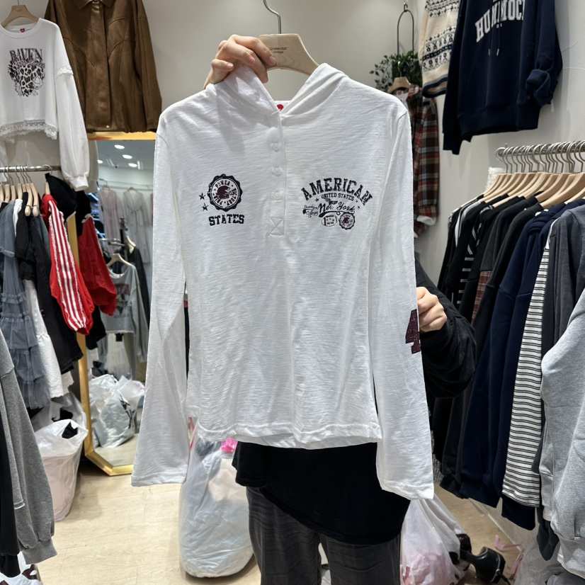 UNDERSTAR_VINTAGE東大門㊣實拍女裝新款真品職業衛衣連帽衫UNDERSTAR_VINTAGE衛衣