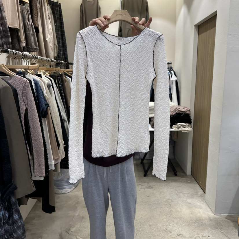 HOLYBANANA韓國代購㊣女裝新品熱賣休閑真品職業25秋冬長袖T恤groovy.H/HOLYBANANA長袖T恤