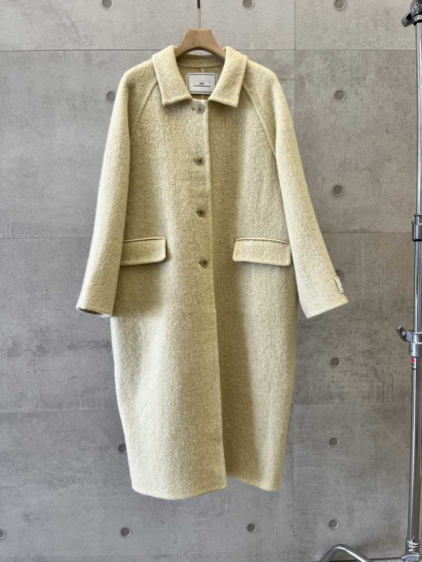 DARAK東大門㊣實拍女士新品25秋冬時尚中長款大衣手工制作羊駝DARAK中長款大衣