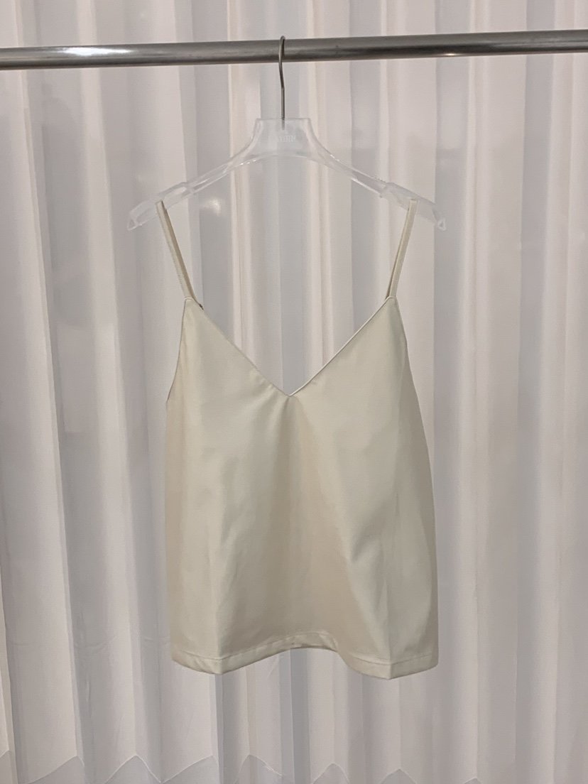 FABRIC東大門㊣直郵女裝新品人氣25秋冬真品職業吊帶背心皮革FABRIC吊帶/背心