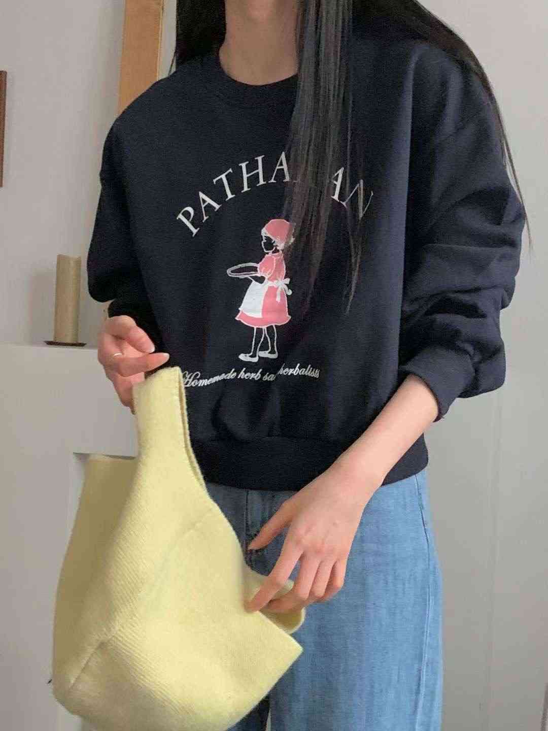 FIVE韓國直郵㊣女裝新款推薦人氣時尚25秋冬職業休閑真品衛衣FIVE衛衣