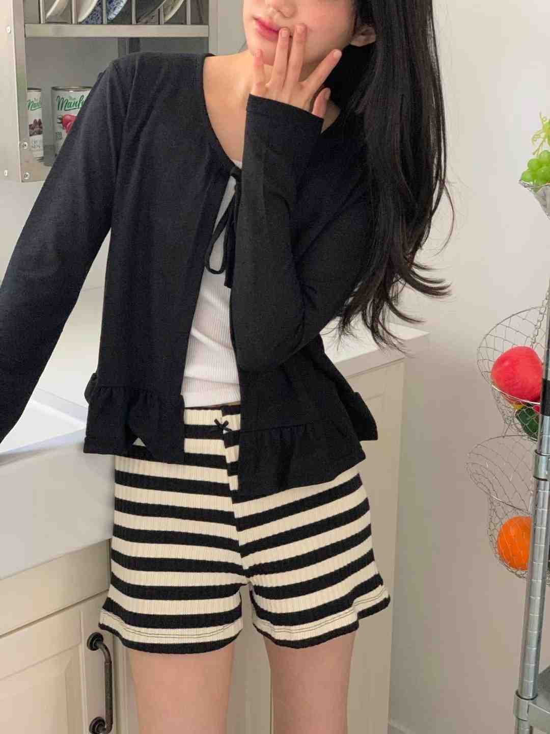 FIVE韓國直郵㊣女裝新款人氣職業25秋冬休閑針織衫亞麻開衫FIVE針織衫