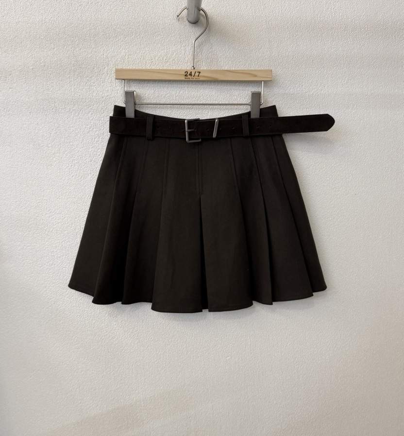 TWENTY FOUR SEVEN24-7東大門㊣實拍女裝新品真品短裙含腰帶TEWNTY FOUR SEVEN24-7短裙