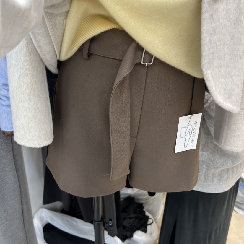 ORRD韓國代購㊣女裝新款推薦休閑職業人氣時尚真品短褲含腰帶ORRD短褲
