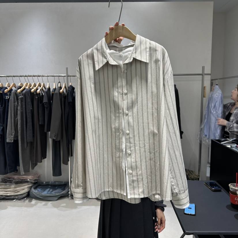 OVU韓國直郵㊣女士新款熱賣職業推薦休閑真品25秋冬襯衫蕾絲衫OVU襯衫/蕾絲衫