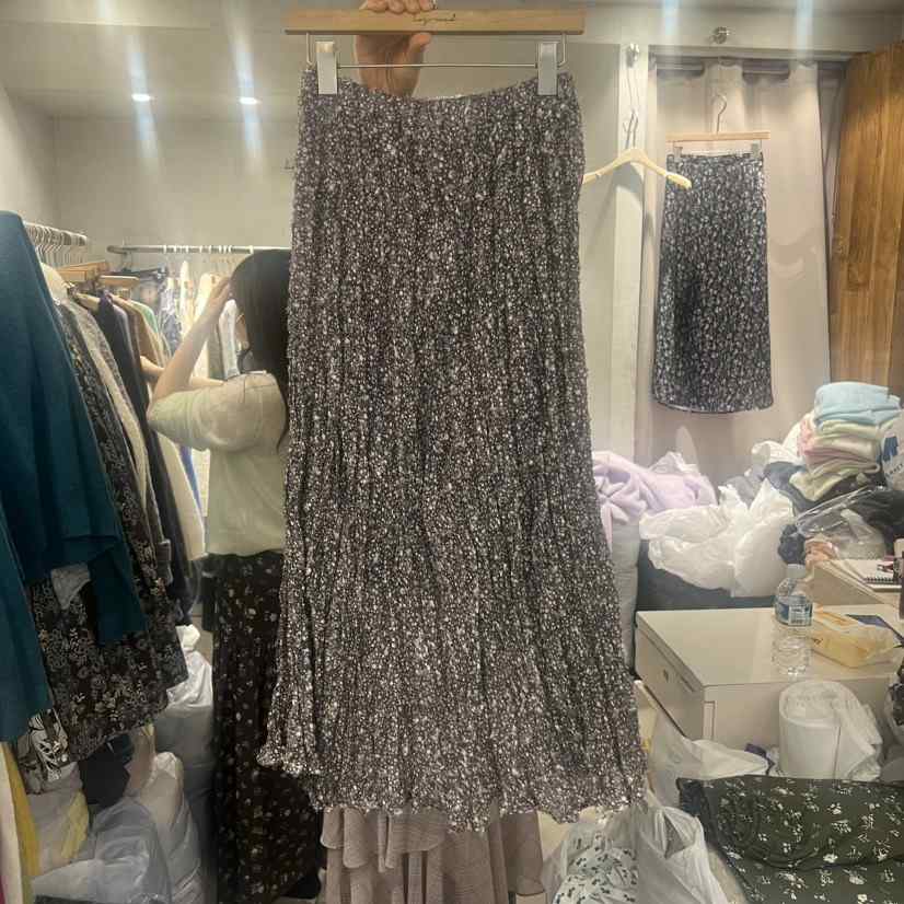 LOGROAD東大門㊣實拍女裝新品25秋冬時尚職業真品半身裙中短裙LOG ROAD半身裙/中短裙