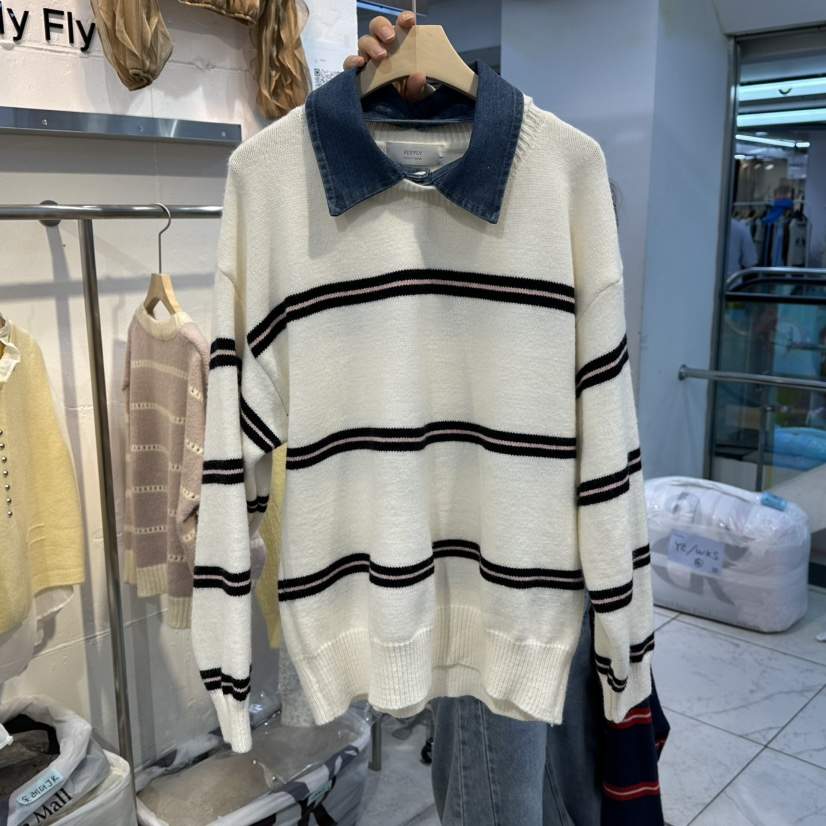 FLY FLY韓國代購㊣女裝新品職業休閑真品25秋冬人氣針織衫FLY FLY針織衫