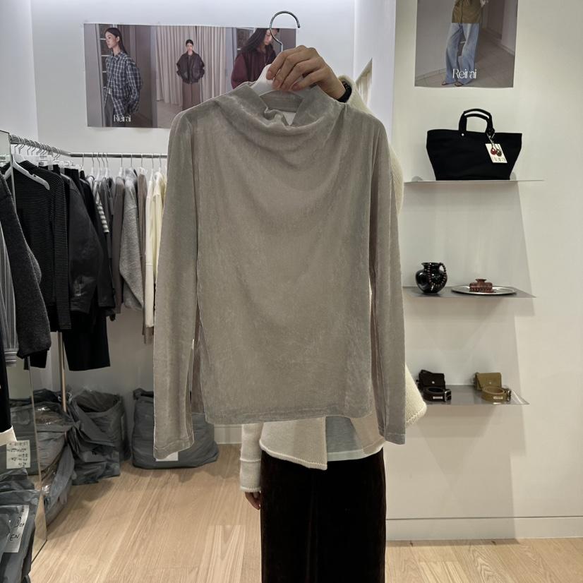 REIRAI韓國代購㊣女裝新款時尚熱賣25秋冬真品職業襯衫蕾絲衫Reirai襯衫/蕾絲衫