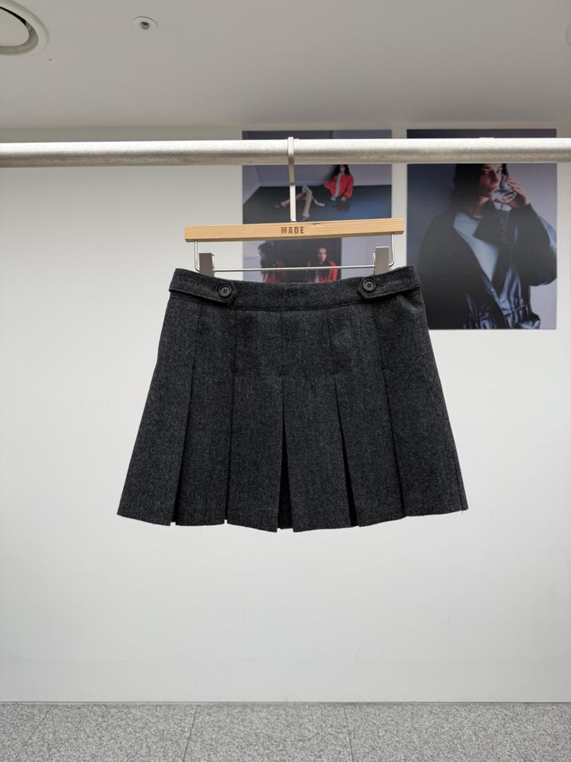 MADE-P東大門㊣代購女士新款真品熱賣休閑推薦25秋冬短裙人字形MADE-P短裙