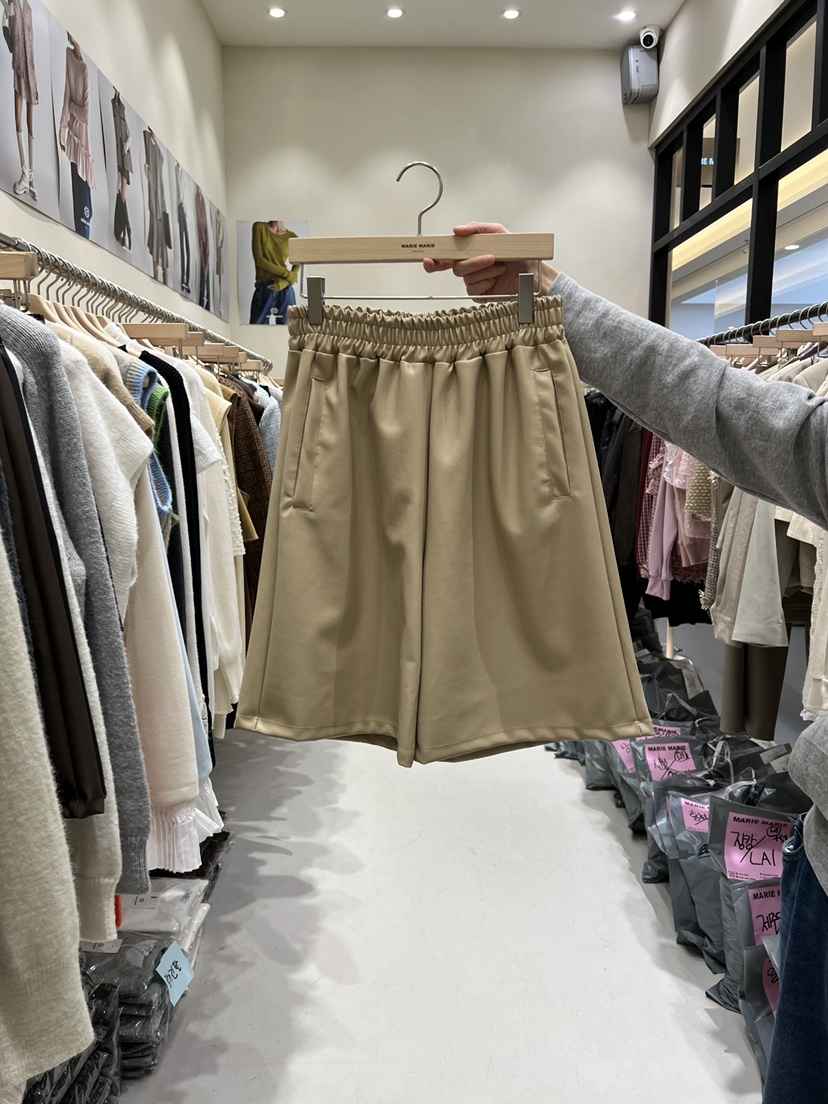 MARIE MARIE東大門㊣代購女士新品真品時尚熱賣職業短褲皮革MARIE MARIE短褲