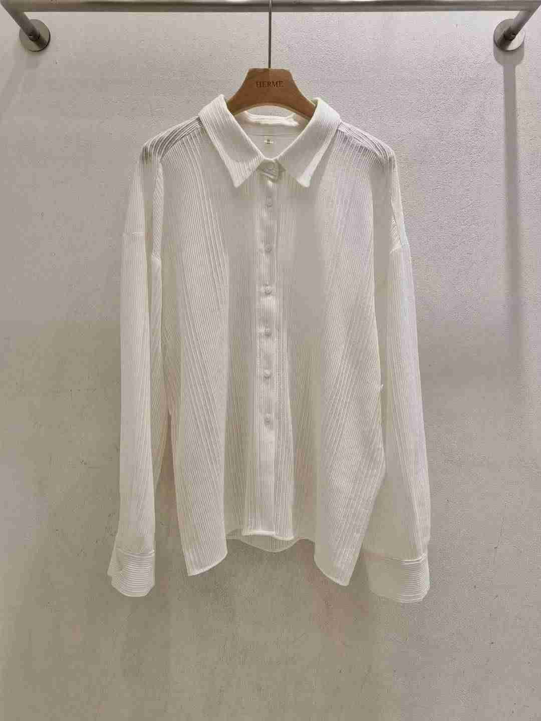 HERME東大門㊣直郵女士新品真品25秋冬職業推薦襯衫蕾絲衫絲質HERME襯衫/蕾絲衫