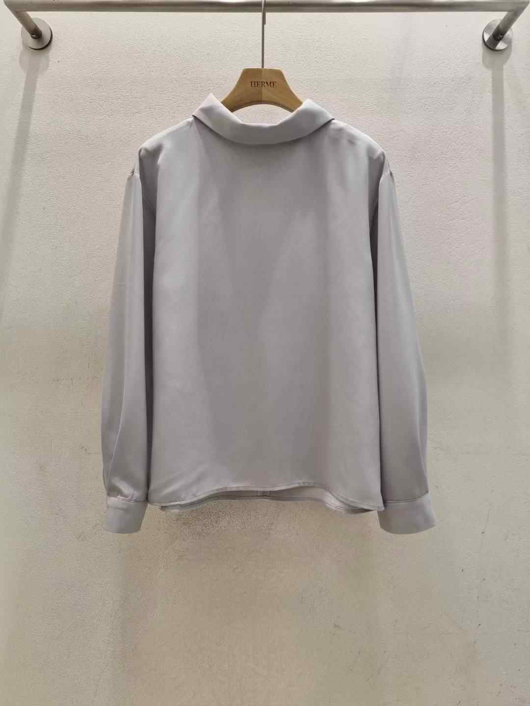 HERME韓國代購㊣女士新款熱賣職業休閑真品人氣襯衫蕾絲衫高領HERME襯衫/蕾絲衫