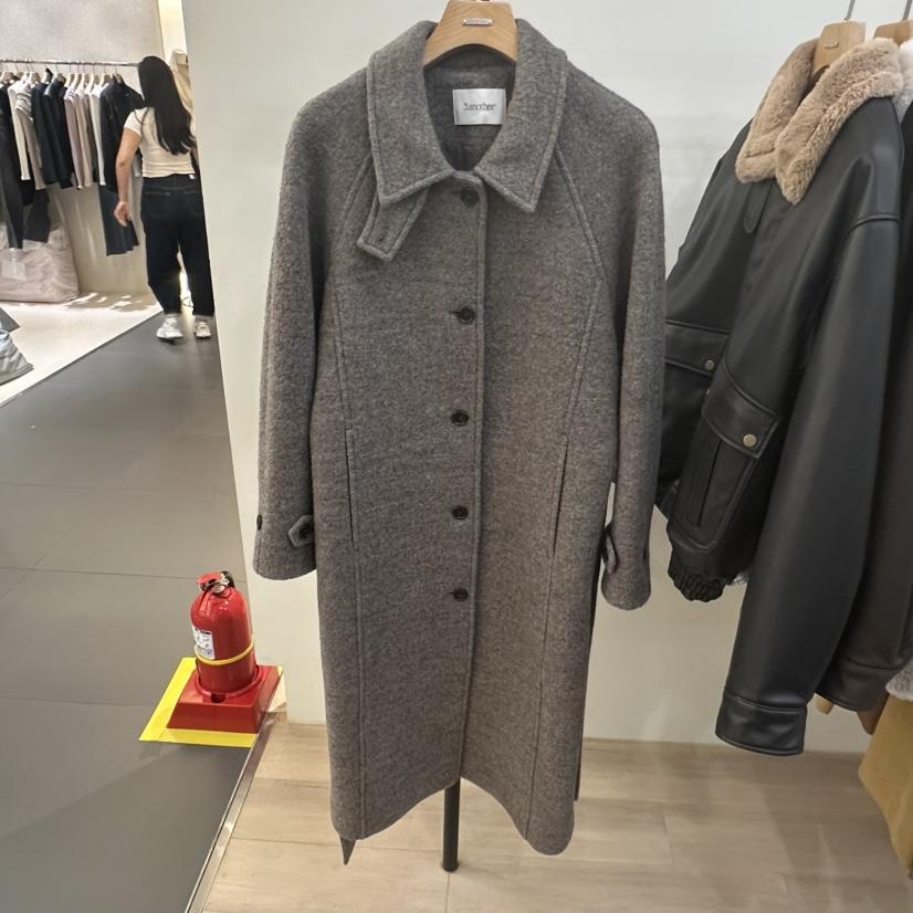 3 ANOTHER韓國代購㊣女裝新品休閑推薦真品人氣中長款大衣3 ANOTHER中長款大衣