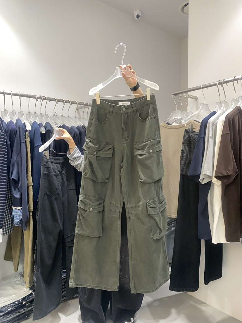 LOOKK韓國直郵㊣女士新品真品推薦時尚人氣職業休閑熱賣休閑褲LOOKK休閑褲