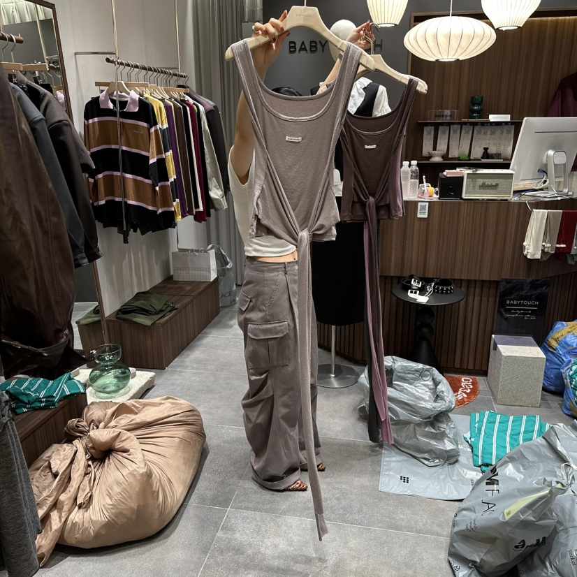 BABYTOUCH韓國直郵㊣女士新品職業休閑人氣推薦25秋冬吊帶背心BABYTOUCH吊帶/背心