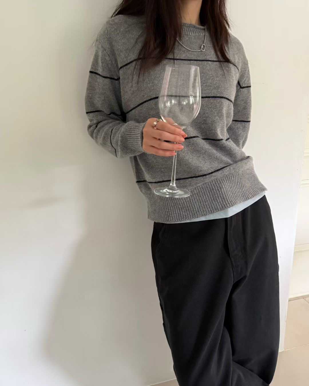 STANDING韓國直郵㊣女裝新品休閑職業人氣真品推薦熱賣針織衫STANDING針織衫