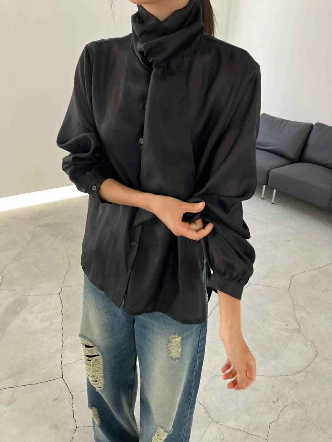 REGULAR韓國代購㊣女裝新款職業25秋冬時尚真品休閑襯衫蕾絲衫REGULAR襯衫/蕾絲衫