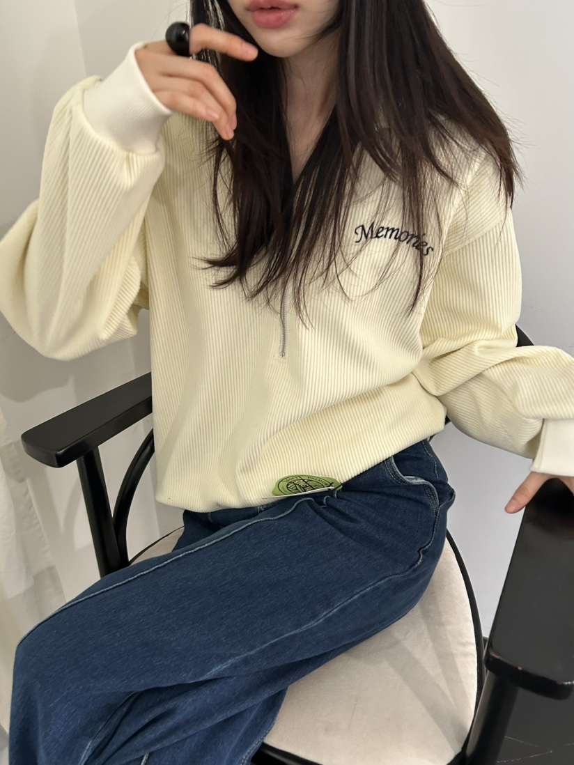 ME MO東大門㊣代購女士新品人氣休閑時尚真品熱賣衛衣拉鏈ME MO衛衣