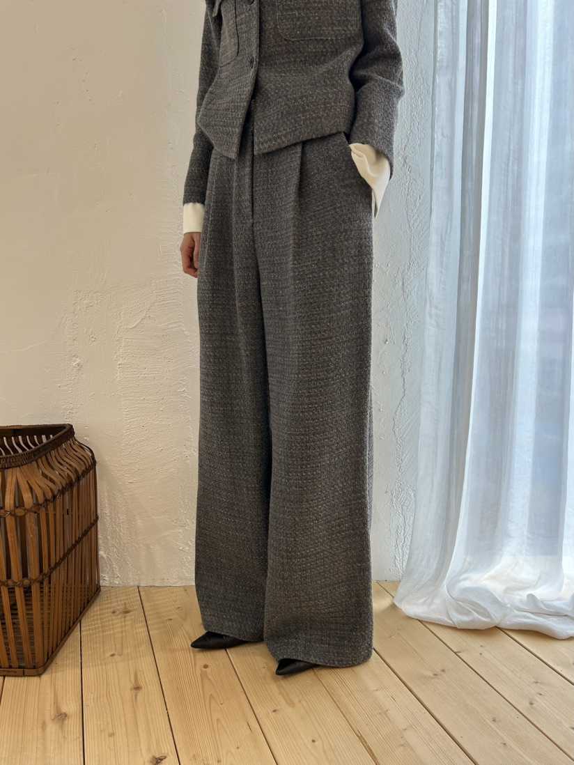 ME MO韓國代購㊣女裝新款熱賣真品推薦時尚休閑休閑褲粗花呢ME MO休閑褲
