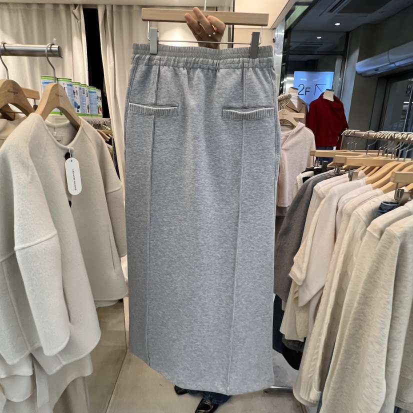 AFTERGLOW韓國代購㊣女裝新品職業真品25秋冬人氣熱賣休閑長裙AFTERGLOW長裙