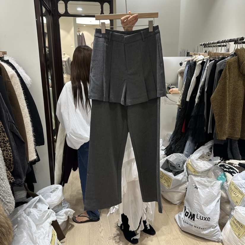 THEMORYPARK韓國代購㊣女裝新品25秋冬休閑人氣推薦職業裙褲THE MORY PARK裙褲