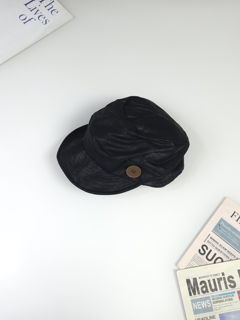 THE HAT-P東大門㊣直郵女裝新款人氣職業25秋冬時尚帽子紐扣THE HAT帽子