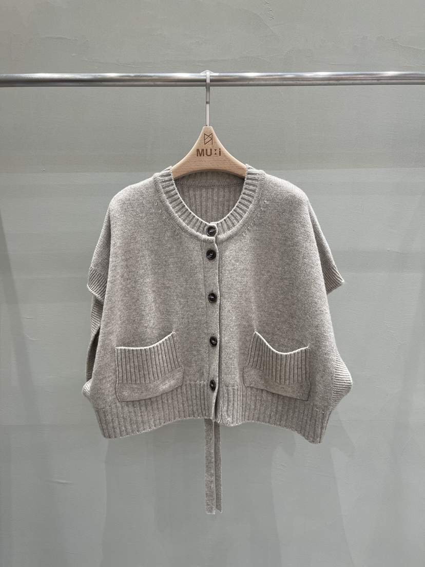THE MUI東大門㊣代購女裝新品熱賣25秋冬職業真品針織衫拼色THE MUI針織衫