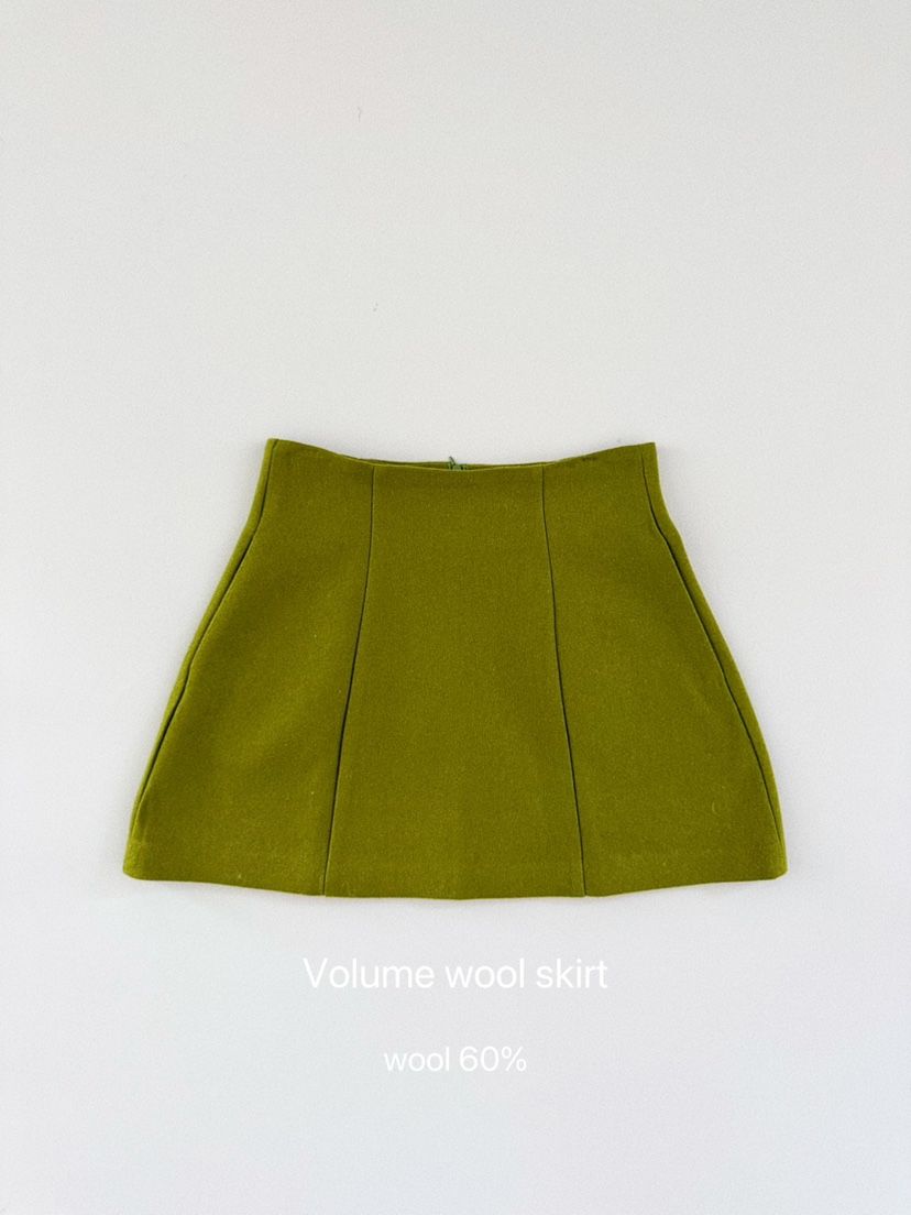 OLI SEOUL韓國代購㊣女裝新品推薦時尚真品休閑熱賣短裙羊毛OLI SEOUL短裙