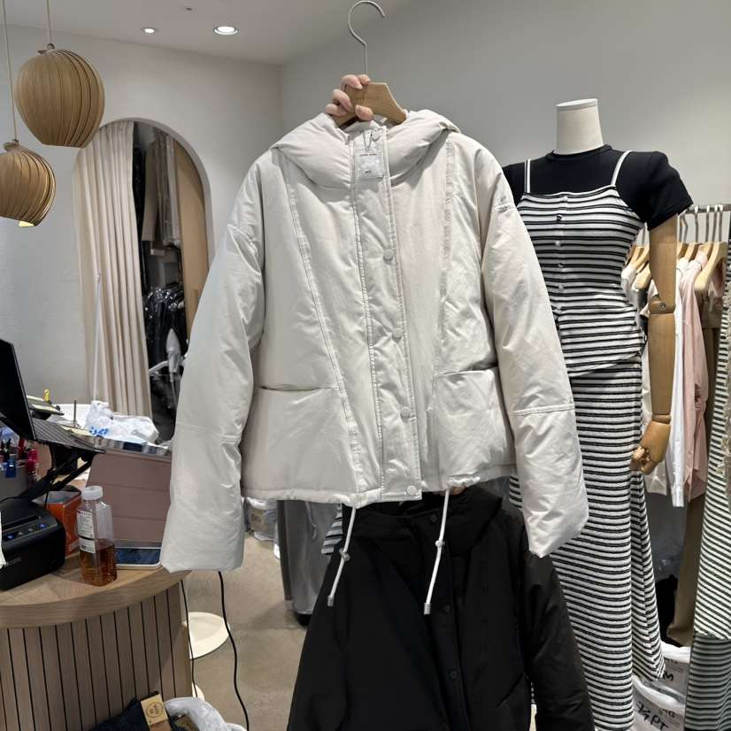 MAGNOLIA36-L東大門㊣實拍女裝新款真品短款羽絨服兜帽鵝絨MAGNOLIA36-L短款羽絨服