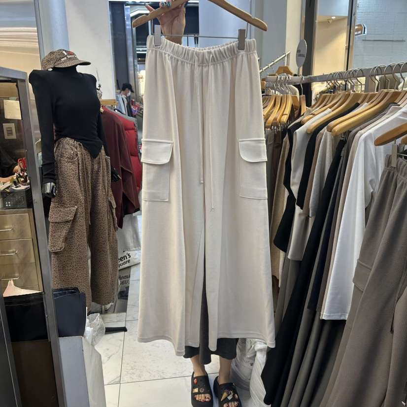 SANS韓國直郵㊣女士新品休閑人氣職業熱賣推薦真品休閑褲口袋SANS休閑褲