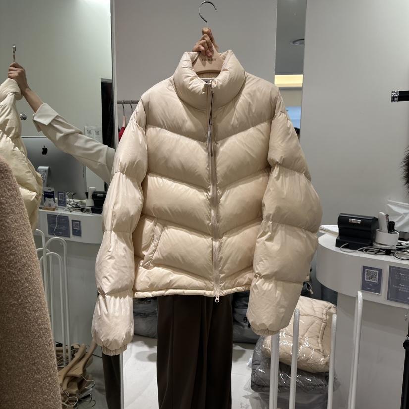 RENDER韓國直郵㊣女裝新款職業時尚25秋冬短款棉服填充鴨絨RENDER短款棉服