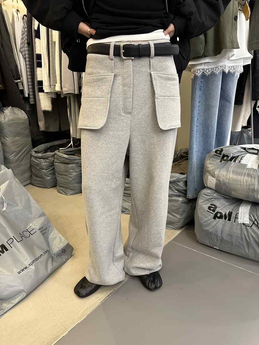 MONDAYMORING東大門㊣直郵女裝新品推薦25秋冬休閑褲不含腰帶絨MONDAYMORING休閑褲